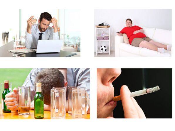Negatieve factoren die de potentie bij mannen beïnvloeden